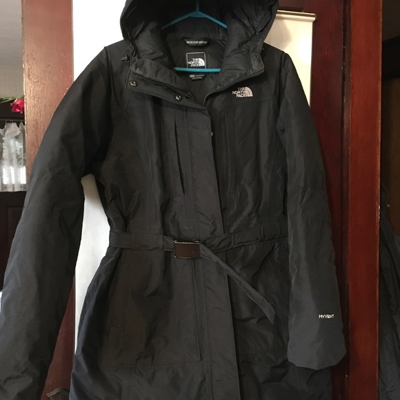North Face ladies black winter down parka coat / jacket, Sz XL, mint condition - Picture 1 of 4